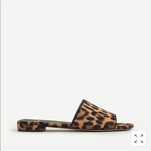 🎉J.Crew🎉Abbie Slide in leopard calf hair🎉🎉 - Picture 3 of 8